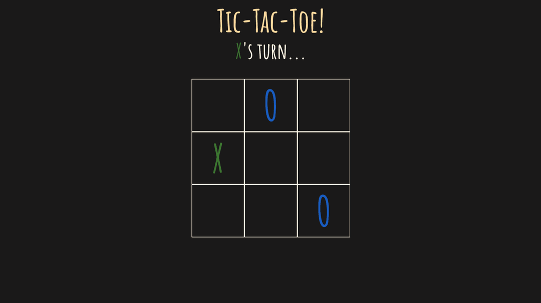 Tic Tac Toe Landing Page